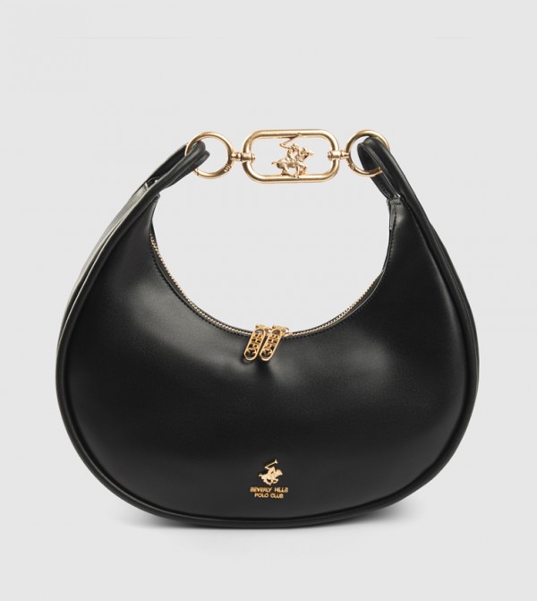 Logo Metal Shoulder Bag