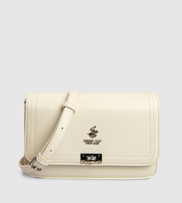 Logo Detail Twist Lock Crossbody Bag