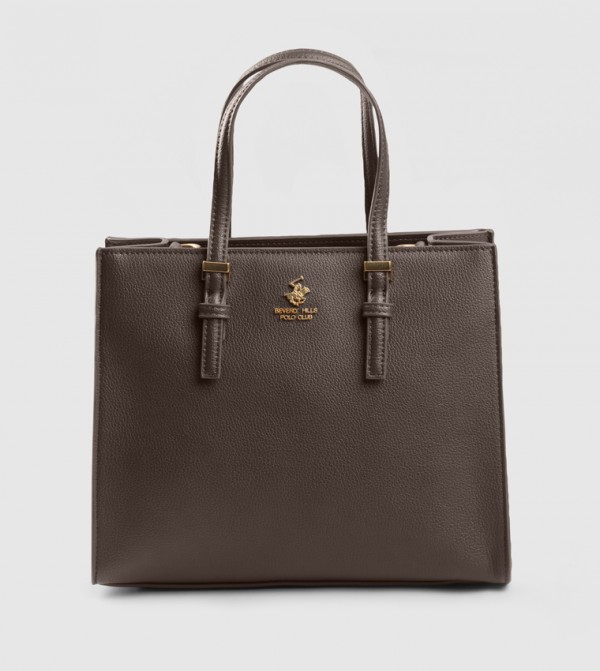 Textured Zippered Tote Bag