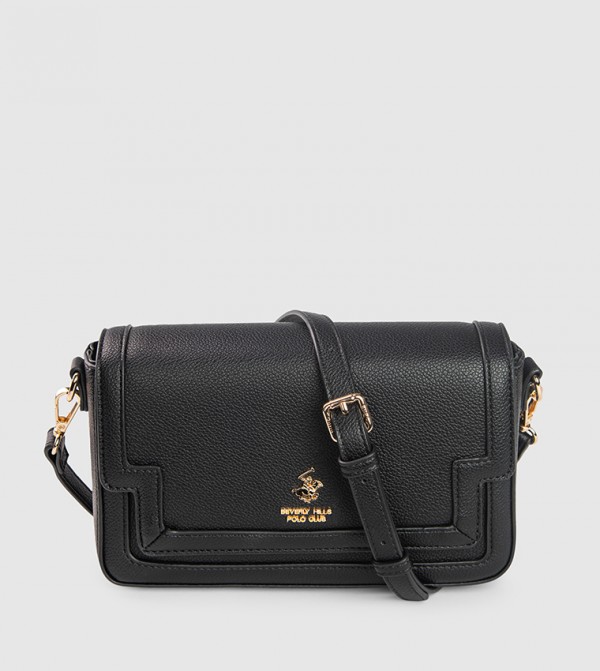 Logo Detail Flap Crossbody Bag