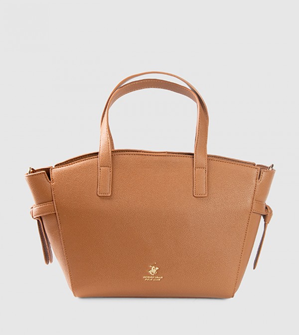 Textured Zippered Satchel Bag