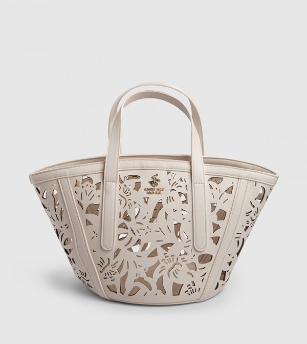 Laser Cut Zippered Tote Bag