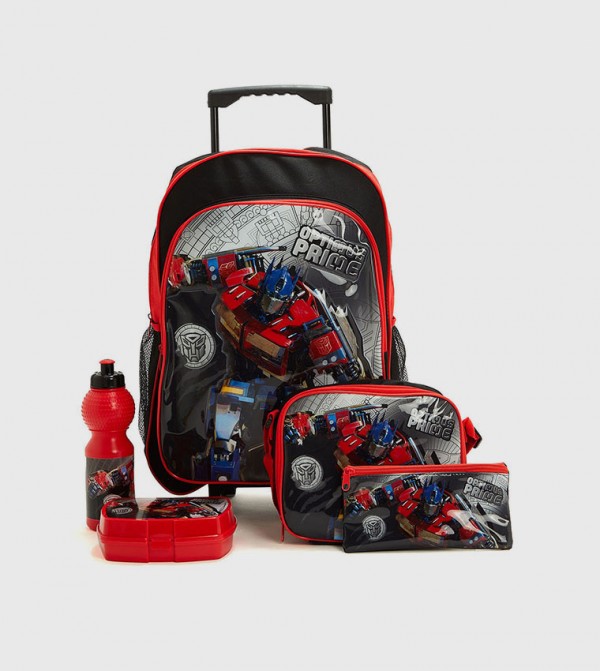 Optimus Prime Trolley Backpack Set