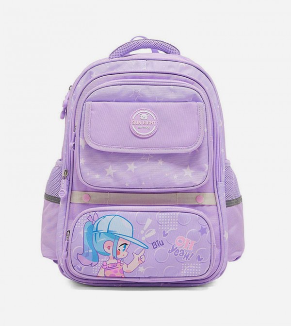 Printed Zip-Around Backpack