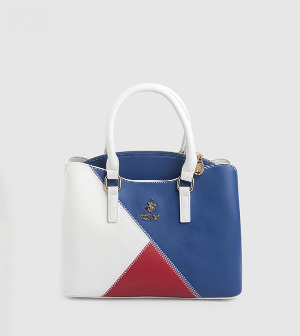 Color Block Satchel Bag