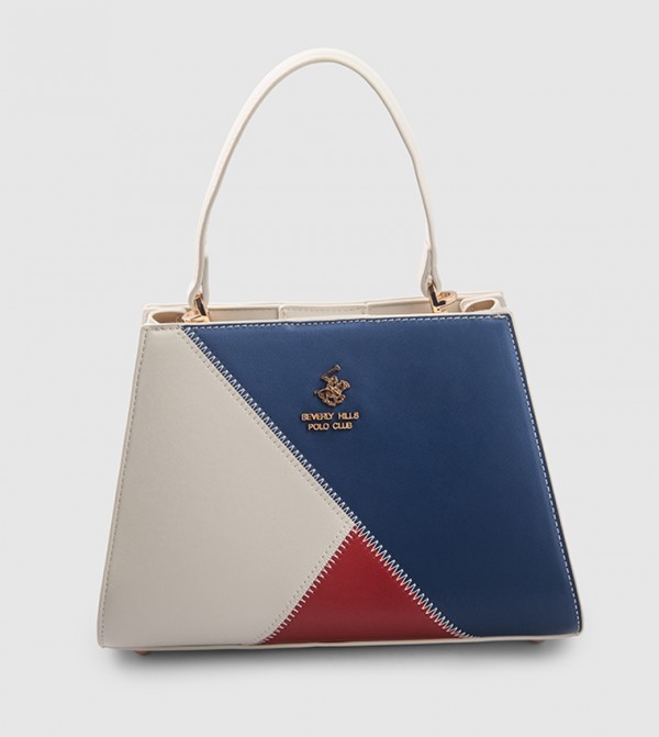 Color Block Satchel Bag