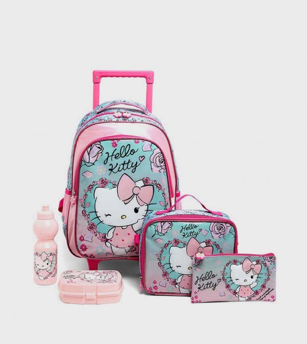 Hello Kitty 16" Trolley Backpack Set