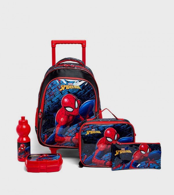 Spider-Man 16" Trolley Backpack Set