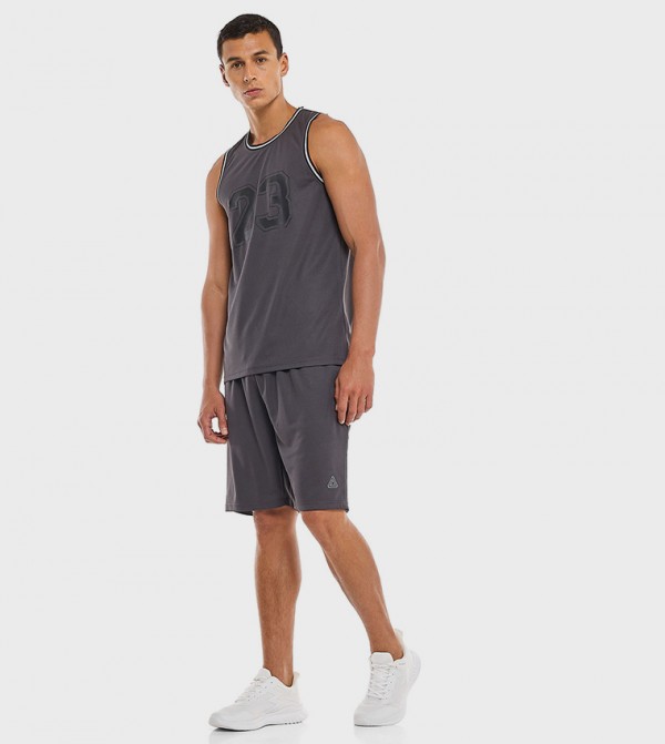 Logo Detail Shorts with Drawstring Closure