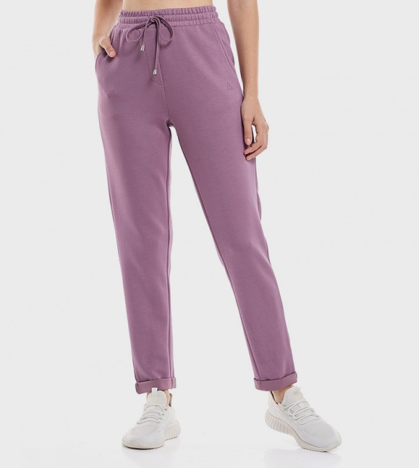 Solid Sweatpants with Drawstring Waist