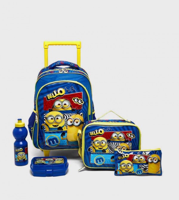Minions 16" Trolley Backpack Set