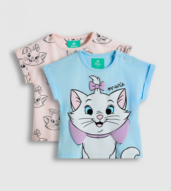 2 Pack Marie Print T-Shirts