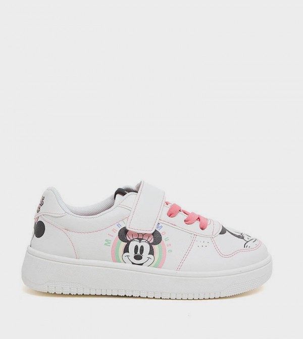 Mickey Mouse Printed Velcro Closure Sneakers