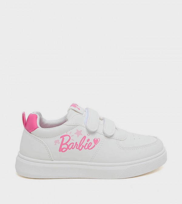 Barbie Printed Velcro Closure Sneakers