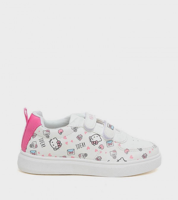Hello Kitty Printed Velcro Closure Sneakers