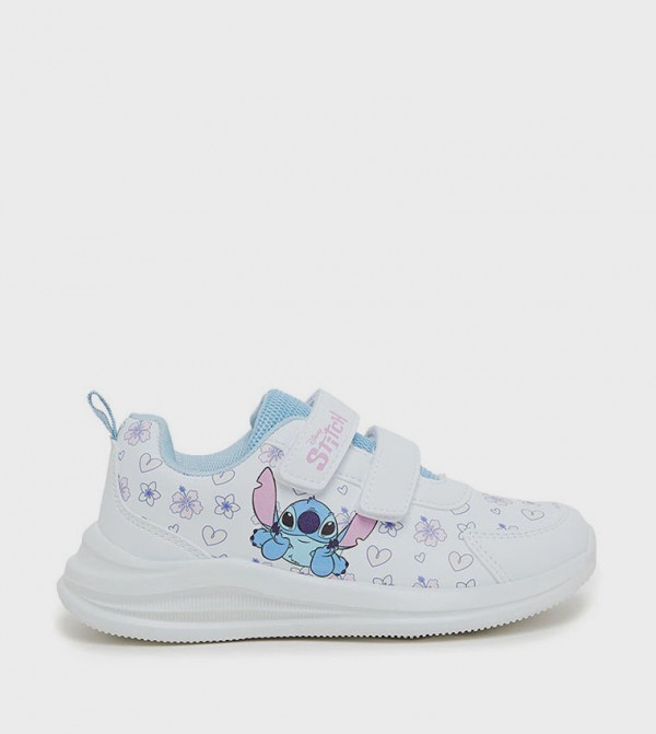 Stitch Printed Velcro Closure Shoes