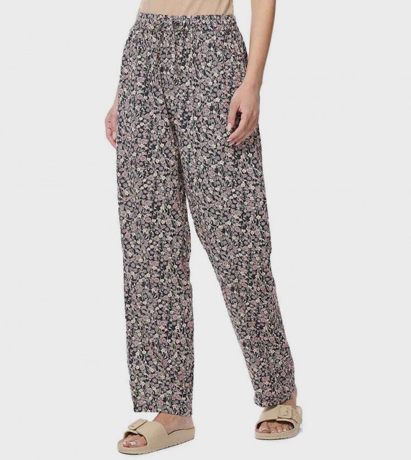 Printed Pyjama Pants with Drawstring Waist