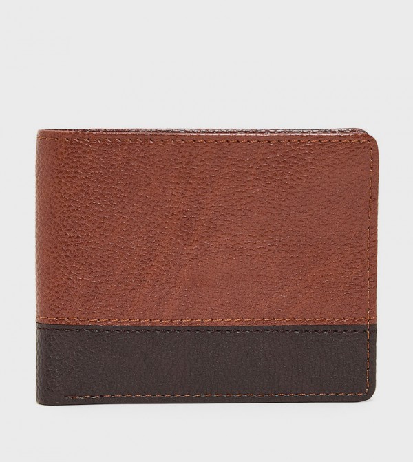 Color Block Bi-Fold Wallet