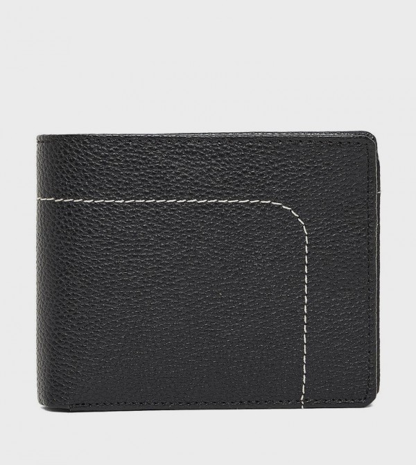 Textured Bi-Fold Wallet