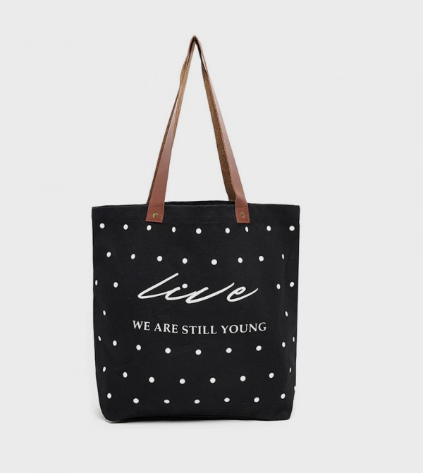 Printed Canvas Tote Bag