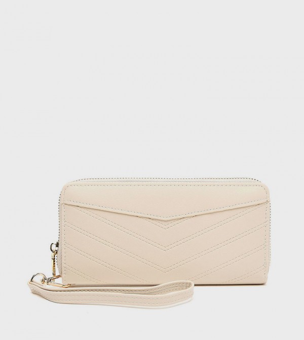 Stitch Detail Long Wallet