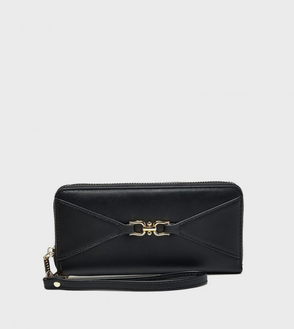 Metal Detail Long Wallet