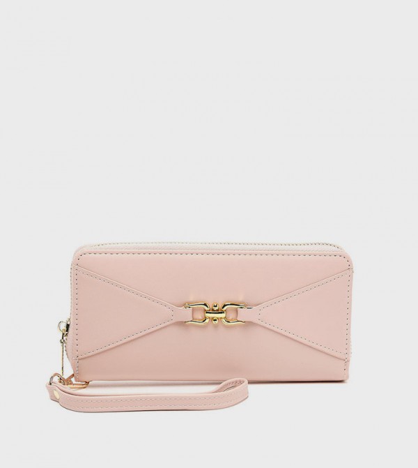 Metal Detail Long Wallet