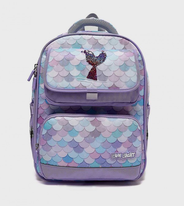 Sequined Zip Around Backpack