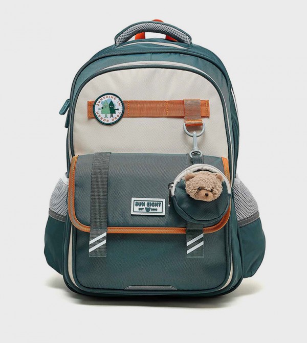 Color Block Zip Around Backpack