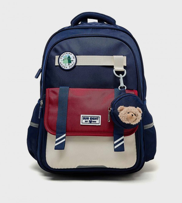 Color Block Zip Around Backpack