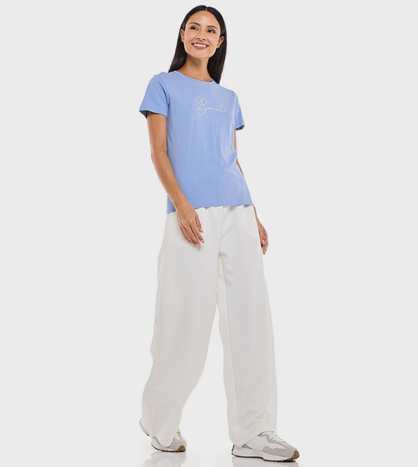 Solid Sweatpants with Drawstring Waist