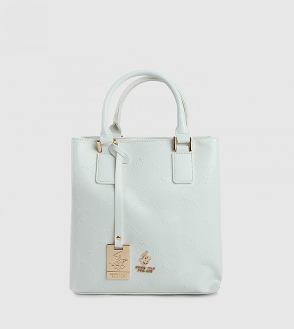 Textured Zip-Closure Mini Tote Bag