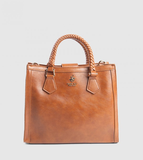 Textured Zip-Closure Tote Bag