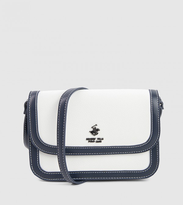 Color Block Flap Crossbody Bag