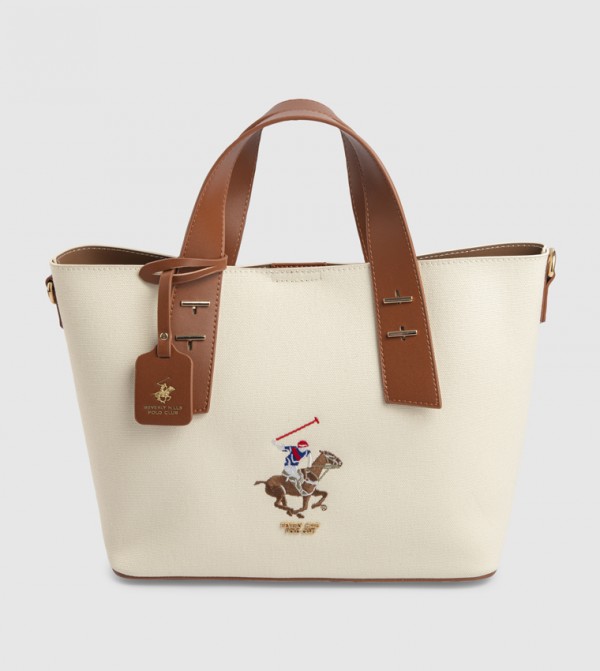 Logo Embroidered Mini Tote Bag