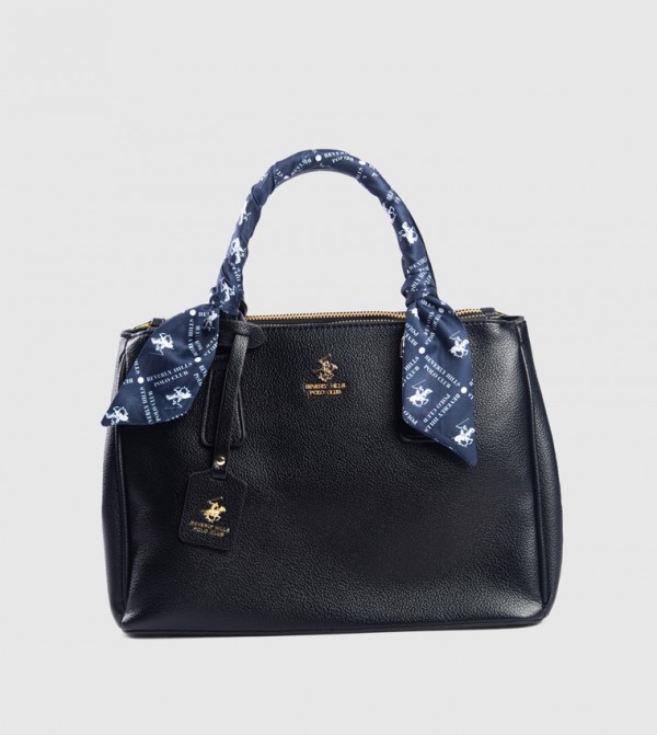 Scarf Detail Satchel Bag