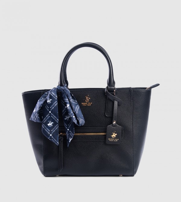 Scarf Detail Tote Bag