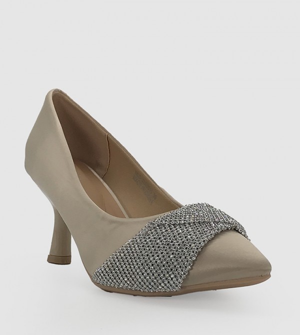 Embellished Pointed Toe Pumps