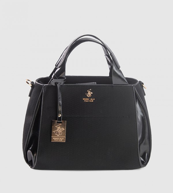 Textured Satchel Bag