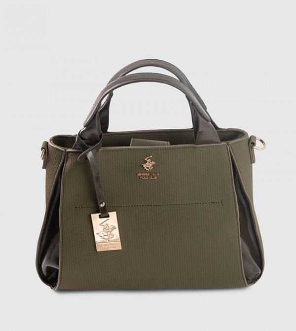 Textured Satchel Bag