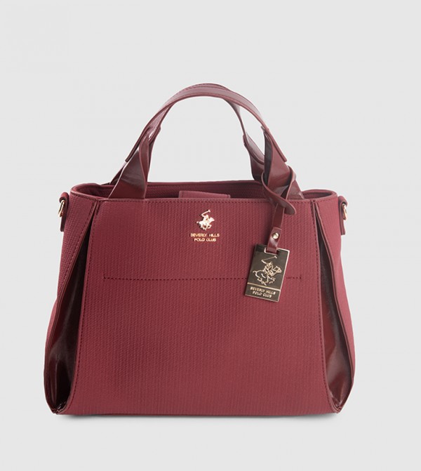 Textured Satchel Bag