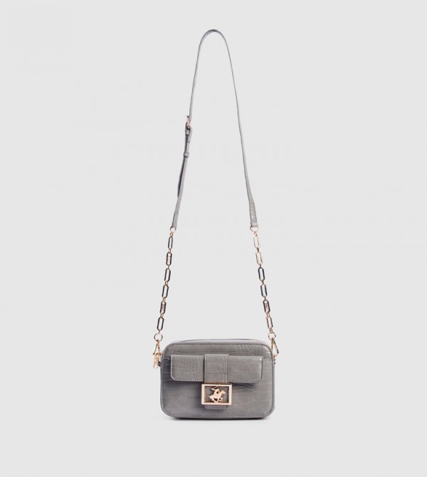 Croc Textured Camera Bag