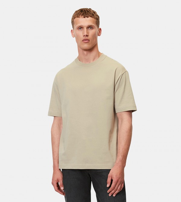 Solid Crew Neck T-Shirt