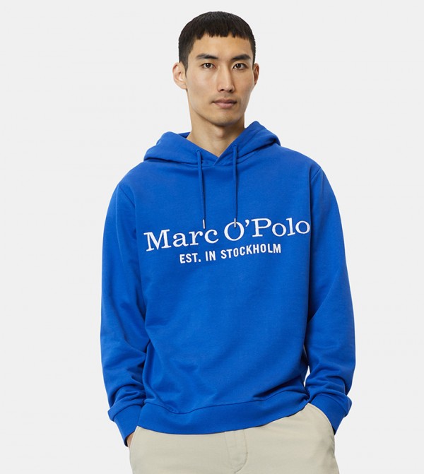 Logo Embroidered Long Sleeves Hoodie