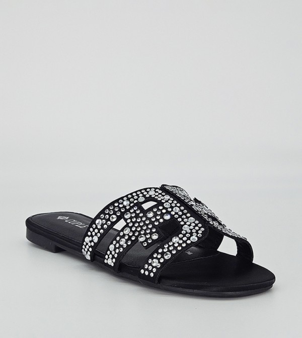 Embellished Flat Sandals