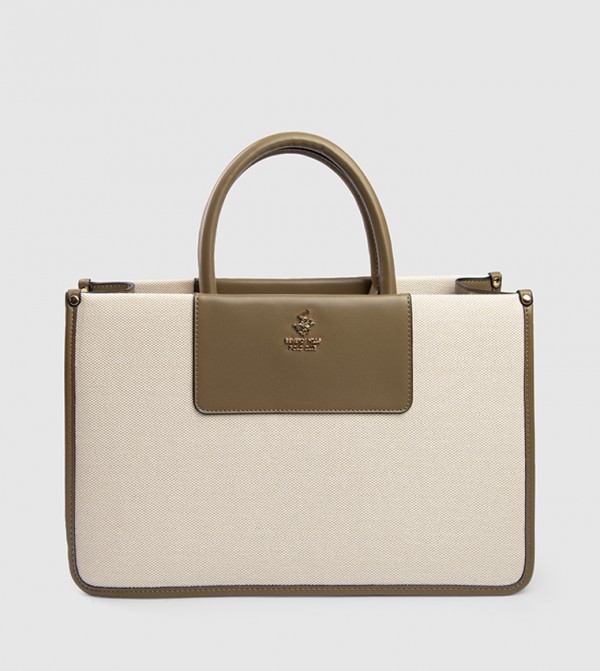 Color Block Handheld Bag