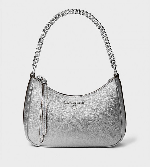 JET SET Textured Shoulder Bag
