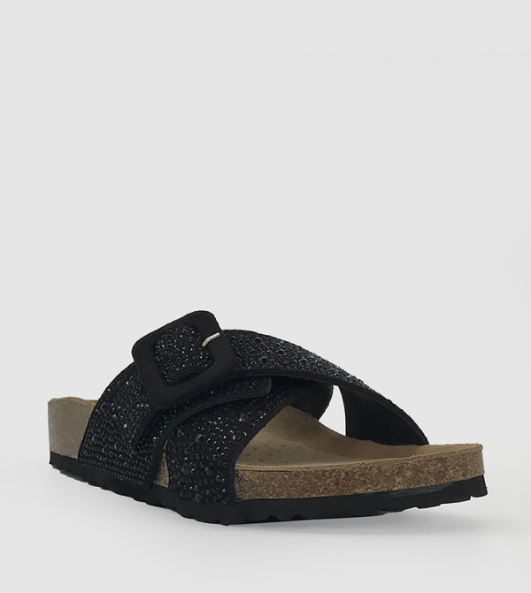 Embellished Criss-Cross Sandals
