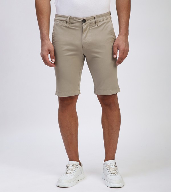 Garment Dyed Casual Shorts