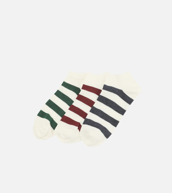 Buy Trendyol Pack Of 3 Striped Socks In Multiple Colors 6thStreet Qatar
